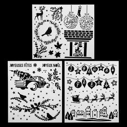Kerstsjabloon 3stuks 42x37cm