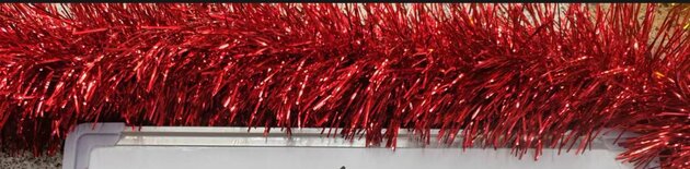 Kerstslinger 13cmx2m - rood