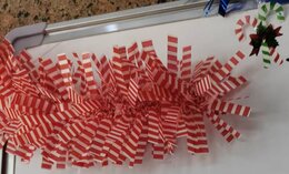 Kerstslinger 9cmx2m - streep