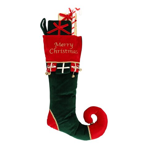 Kerstsok 58x28cm elf