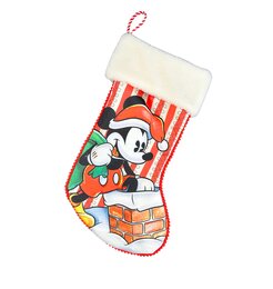 Kerstsok Mickey op dak
