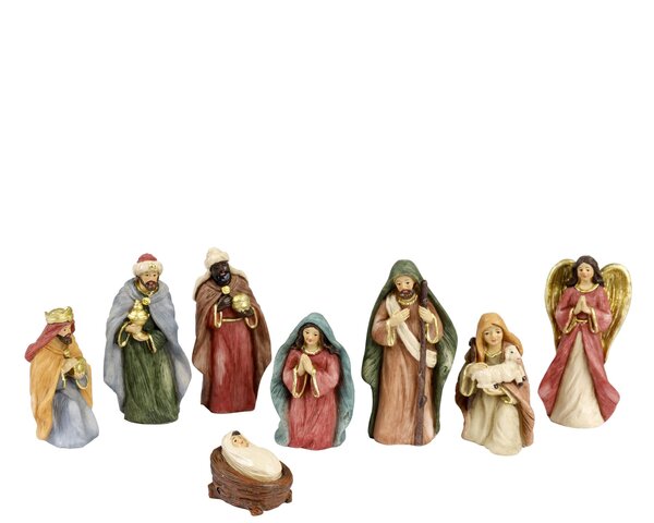 Kerststal figuur groep 4x9cm