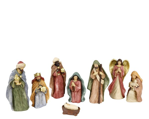 Kerststal figuur groep 7x15cm