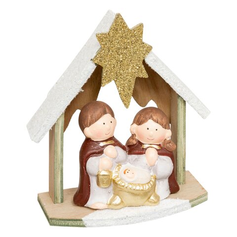 Kerststal H15cm