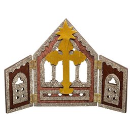 Kerststal H25cm met 11figures - afbeelding 2