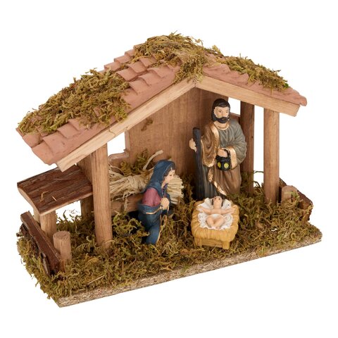 Kerststal Novea figuren 20x15cm