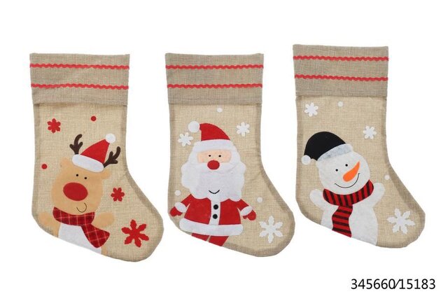 Kerststokken 25xH40cm 3ass