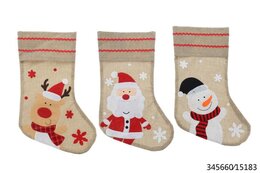 Kerststokken 25xH40cm 3ass