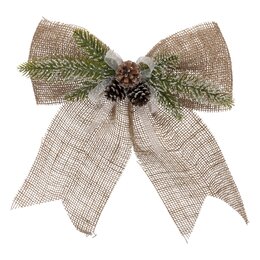 Kerststrik 38x38cm jute