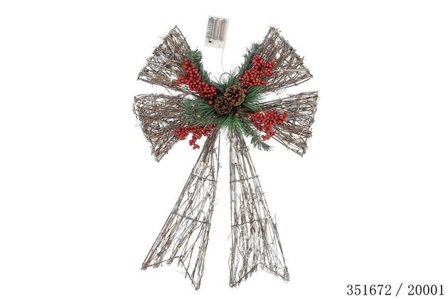 Kerststrik 43x62cm Led rotan