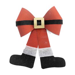 Kerststrik Kerstman 23x30cm - afbeelding 1