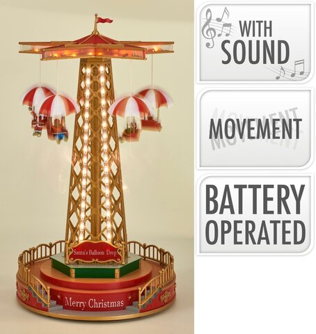 Kersttafereel Carousel Led 45cm