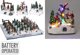 Kersttafereel kids H12cm 3ass