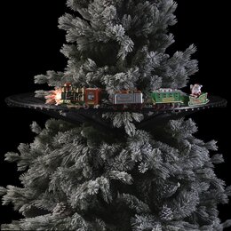 Kersttrein 4 st - afbeelding 1