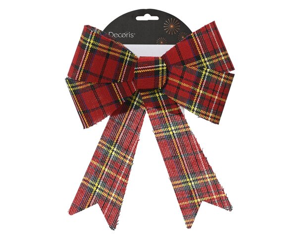 Kersttrik 22x26cm polyester - rood groen