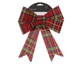 Kersttrik 22x26cm polyester - rood groen