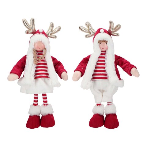 Kinderen 18x10x34cm rood wit 2ass