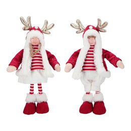 Kinderen 18x10x34cm rood wit 2ass