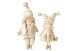 Kinderen staand 26x58cm wit 2ass