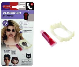 kit vampier met bloed en tanden