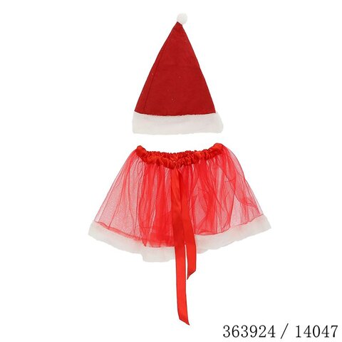 Kostumm 4-6jaar rok met muts