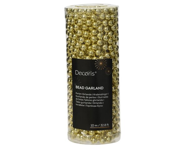 Kralenketting 10m - licht goud