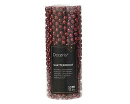 Kralenketting 10m - oxblood