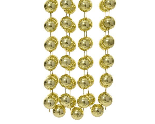 Kralenketting xxl 270cm - licht goud