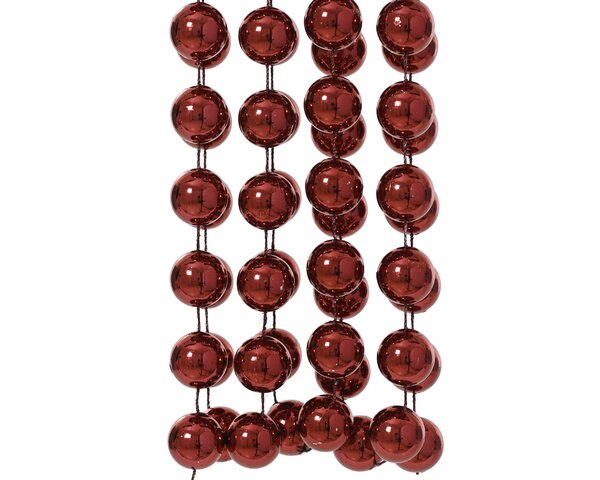 Kralenketting xxl 270cm - oxblood