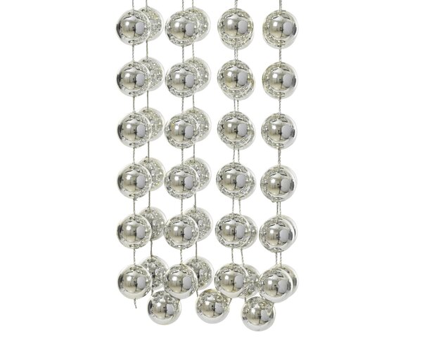 Kralenketting xxl 270cm - zilver