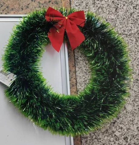 Krans Red Bow D30cm kerstslinger