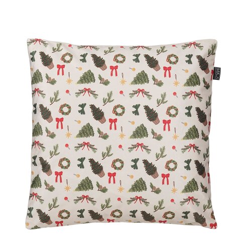 Kussen Kerst 45x45cm wit