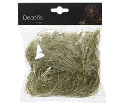 Lamettahaar 16x13cm - licht goud