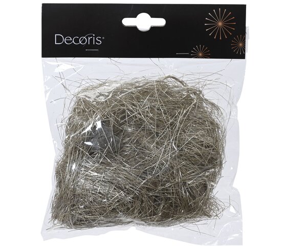 Lamettahaar 16x13cm - parel