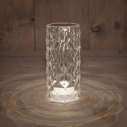 Lamp 16x17cm kristal warm wit Led