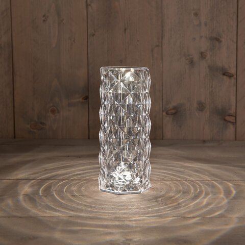 Lamp 21x9cm kristal warm wit Led