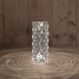 Lamp 21x9cm kristal warm wit Led