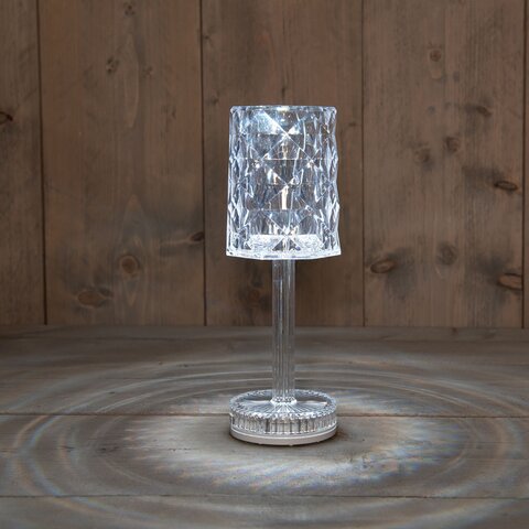 Lamp 26x9cm kristal warm wit Led