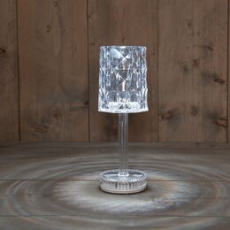 Lamp 26x9cm kristal warm wit Led