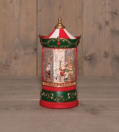 Lantaarn 12x25cm Led warm wit - Caroussel