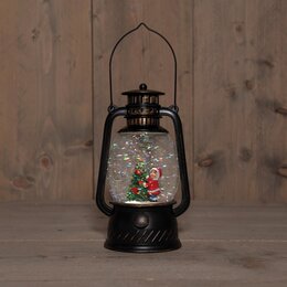 Lantaarn kerstboom 20x12cm warm wit