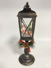 Lantaarn op paal 14x48cm zwart