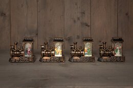 Lantaarn trein 11x8cm warm wit 4ass