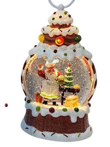Lanterne d'eau pain d'épice chef LED +musique