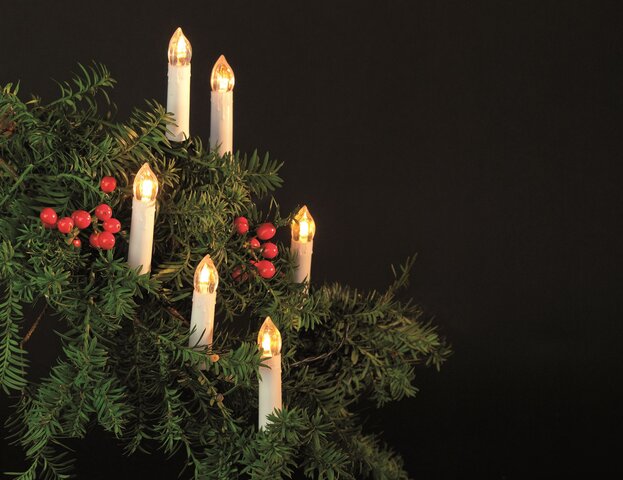 led classic kaars 16l/4m groen aan/uit schakelaar