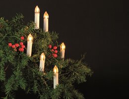 led classic kaars 16l/4m groen aan/uit schakelaar