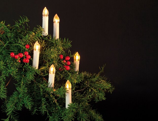 led classic kaars 30l/7,5m groen aan/uit schakelaa