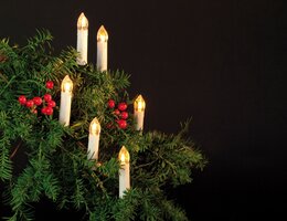 led classic kaars 30l/7,5m groen aan/uit schakelaa