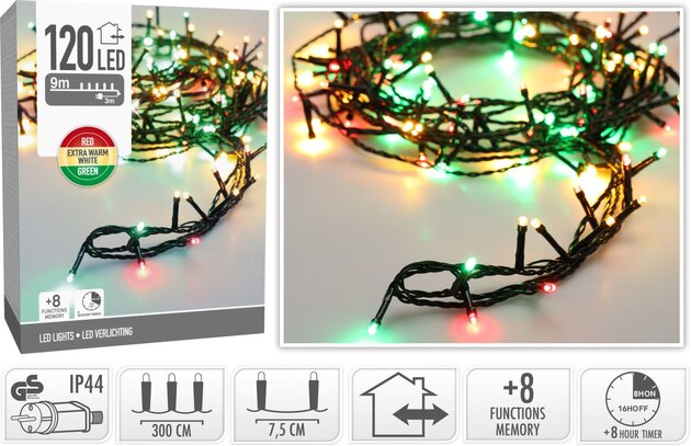 Ledverlichting 120 binnen buiten rood groen