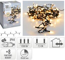 Ledverlichting 180L warm wit - buiten